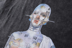 Hajime Sorayama Oversize-T-Shirt aus Baumwolle