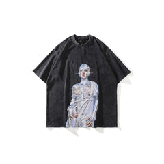Hajime Sorayama Oversize-T-Shirt aus Baumwolle