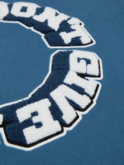 Baseball-College-Jacke mit Aufschrift „I Don't Give Damn“