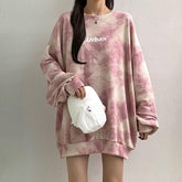 Langes Sweatshirt mit Indie-Urban-Print