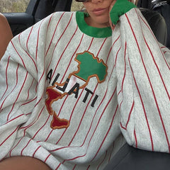 Italy Striped Vintage Sweatshirt