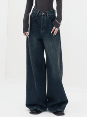 Classic Straight Leg Denim Boyfriend Jeans