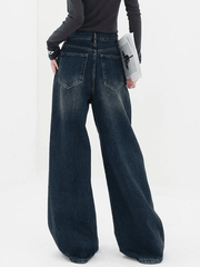 Classic Straight Leg Denim Boyfriend Jeans