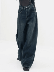 Classic Straight Leg Denim Boyfriend Jeans