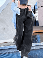 Vaqueros boyfriend con lavado oscuro Y2K