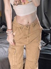 Vintage wash boyfriend jeans with zipper