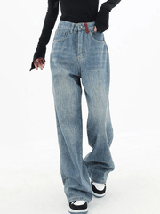 Vaqueros boyfriend vintage de los años 90 con contraste