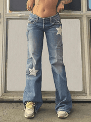 Distressed Vintage Star Cargo Jeans