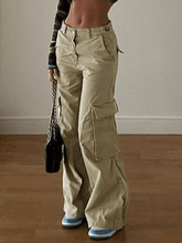 Vaqueros cargo holgados con bolsillos vintage