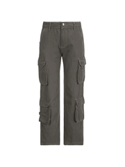 Vaqueros cargo holgados con bolsillo de parche vintage