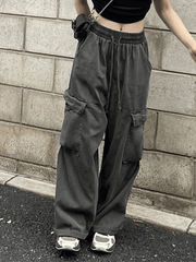 Vaqueros cargo holgados vintage con bolsillos