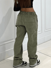 Vintage Washed Green Cargo Jeans