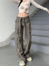 Vintage cargo jeans with pockets