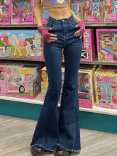 Classic high-rise flared jeans