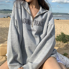 Laguna Beach Sweatshirt mit Reißverschluss