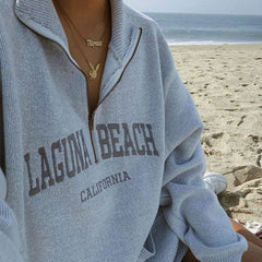 Laguna Beach Sweatshirt mit Reißverschluss