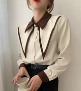 Light Academia Kontrasthemd