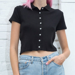 Geripptes T-Shirt „Love Affair“