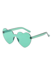Heart frame sunglasses