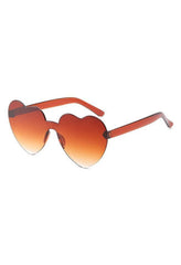 Heart frame sunglasses
