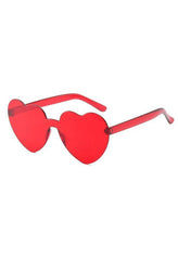 Heart frame sunglasses