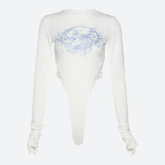 Body mit Mythologie-Figuren-Print