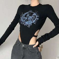 Body mit Mythologie-Figuren-Print