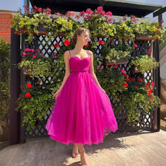 Vestido midi de color liso con tirantes de talla grande