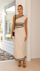 Elegant Diagonal Collar Lace Stitching Maxi Dress