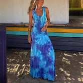 Wear Sling Backless Cross Maxi Dress