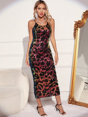Strap Retro Party Sequ Dress Formal Dress