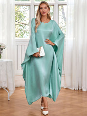 Maxi Dress Batwing Sleeve Loose Robe Turkish Dress Elegant