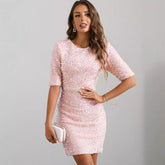 Party Dress Slim Fit Sequined Backless Dress