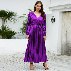 Slim Long Long Sleeve Evening Dress Elegant Party
