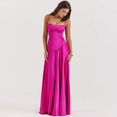 Wear Sling Dress Slim Fit Backless Maxi Evening Dress