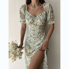 Fresh Sweet Floral Lace Dress