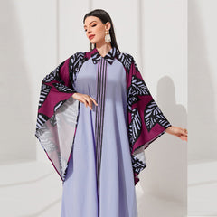 Elegantes Hemdkleid mit Fledermausärmeln und Kragen