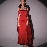 Fall Type Hip Socialite Elegant Slim Fit Dress Tube Top