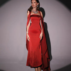 Fall Type Hip Socialite Elegant Slim Fit Dress Tube Top