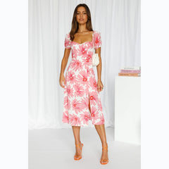 Vestido fresco con estampado floral