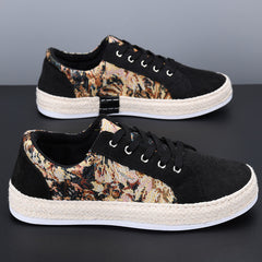 Zapatillas deportivas transpirables de suela blanda con cordones para el tiempo libre