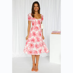 Vestido fresco con estampado floral