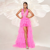 High End Sleeveless Elegant Halter Long Sequined Cocktail Evening Dress Bridesmaid Dress