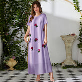 Casual Printing Short Sleeved Dress