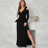 Classic Dress Elegant Elegant V Neck Split Dress