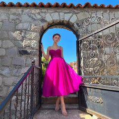 Vestido midi de color liso con tirantes de talla grande