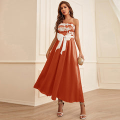 Elegantes, figurbetontes Kleid mit Schleife für Erwachsene