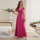 Fashionable Elegant Applique Off Neck Dress
