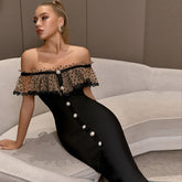 Bandage Dress Evening Dress Lace Dress Slim Fit Evening Dress Bandage