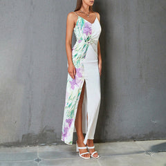 Vestido camisola informal para vacaciones en la playa, vestido estampado